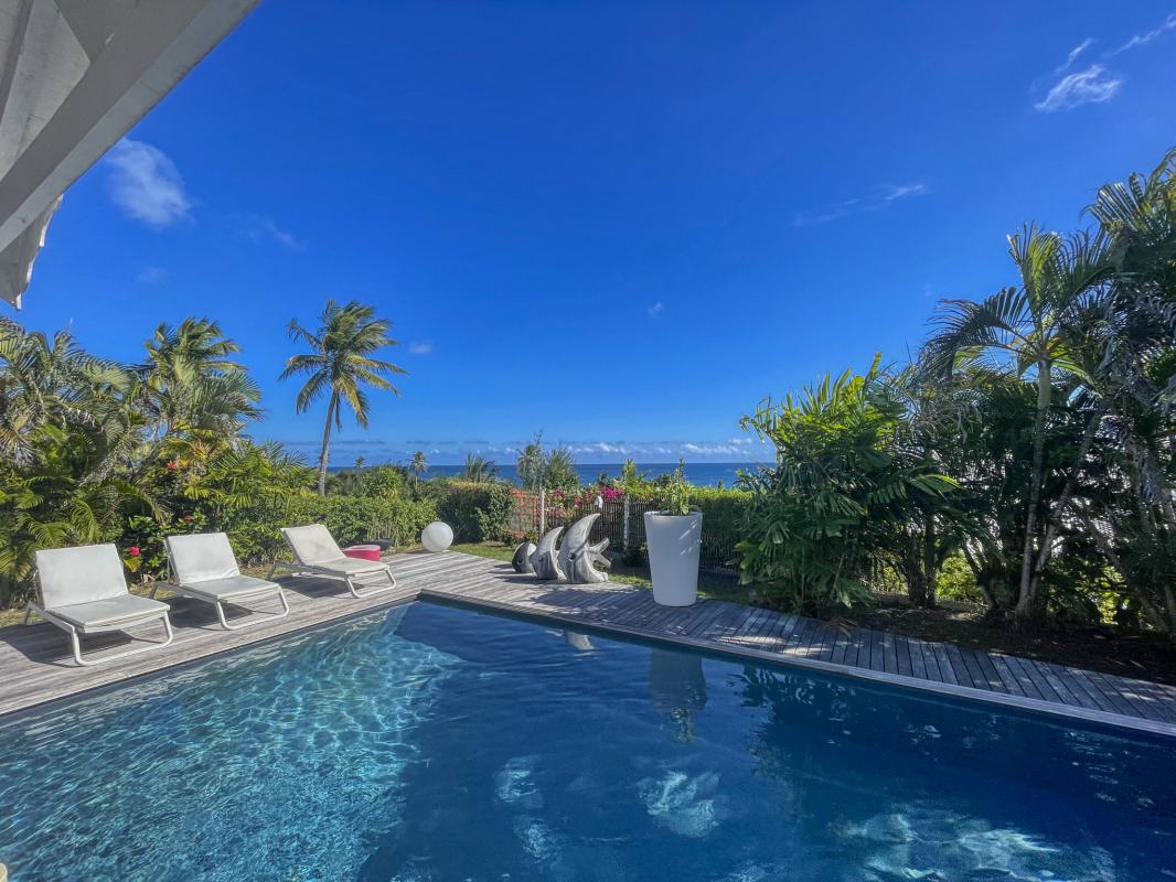 44.Location villa piscine Saint François Guadeloupe_Ensemble vue mer